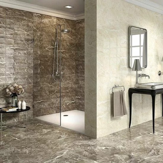 Комплект панелей ПВХ Lako Decor LKD-PH7085 коричневый мрамор 600x300x2 мм 3.06 м² 17 шт.