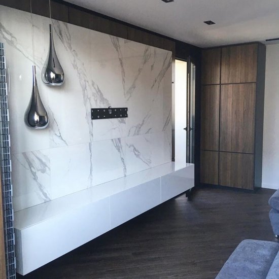 Комплект панелей ПВХ Lako Decor LKD-81020-1 мрамор вермон 300x300x2 мм 2.52 м²