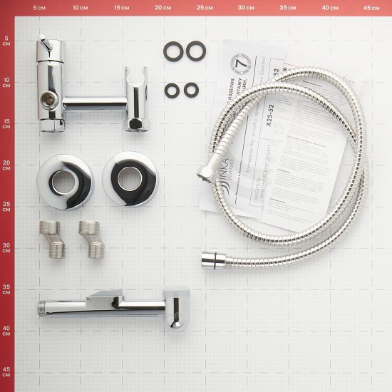 Смеситель с гигиеническим душем Rossinka X хром (X25-52)