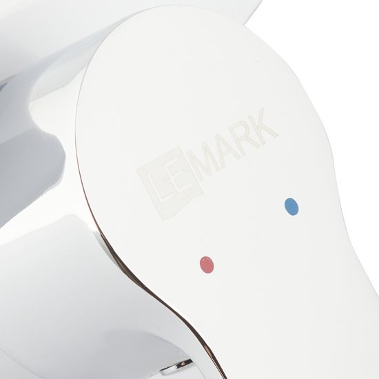 Смеситель с гигиеническим душем встраиваемый Lemark Solo со скрытой частью в комплекте белый (LM7168CW)