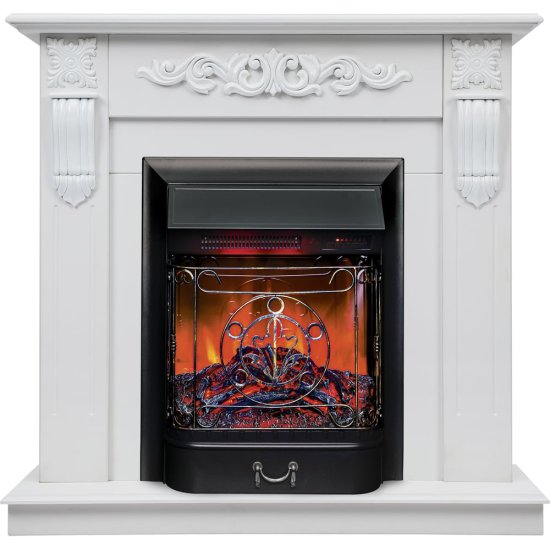 Каминокомплект RealFlame DOMINICA STD/EUG WT + MAJESTIC BL