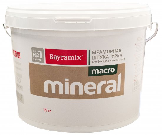 Штукатурка декоративная Bayramix Macromineral XL 15 кг цвет черный