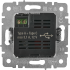 Розетка USB встраиваемая IEK Brite РЮ11-1-БрС цвет сталь