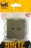 Розетка USB встраиваемая IEK Brite РЮ11-1-БрС цвет сталь