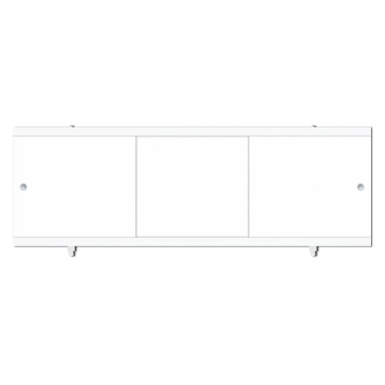 Экран для ванны фронтальный Метакам Diletto ПВХ 150х54 см белый раздвижной