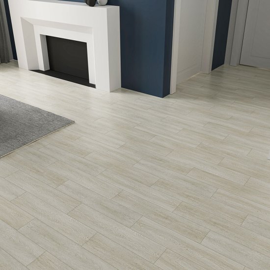 Плитка кварцвиниловая Natisston Glorious дуб белый замковая 1,95 кв.м 4 мм с фаской художественная