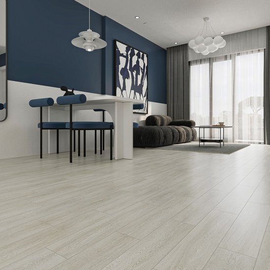 Плитка кварцвиниловая Natisston Glorious дуб белый замковая 1,95 кв.м 4 мм с фаской художественная