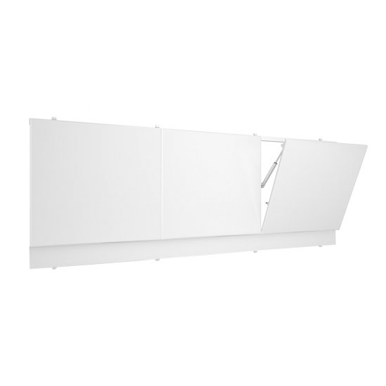 Экран для ванны фронтальный Метакам Primo ПВХ 150х54 см белый с откидными дверцами с корзинами