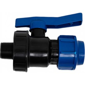 Компрессионный кран для ПЭ труб LAMMIN Lm34105025020