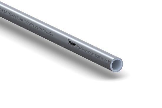 Труба из сшитого полиэтилена для отопления Рехау Flex PE-Xa EVOH 25x3.5 мм PN10 1 м на отрез бухта 50 м серая