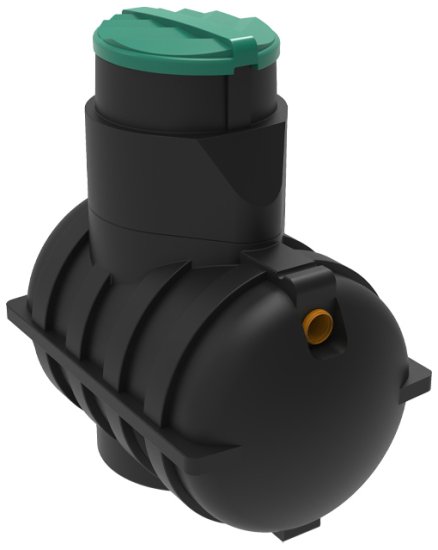 Септик Rostok Дачный черный 1500 л 450 л/сутки