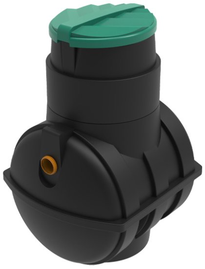 Септик Rostok Мини черный 1000 л 300 л/сутки