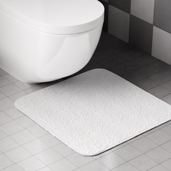 Коврик для туалета Swensa Ping 50x50 см цвет белый