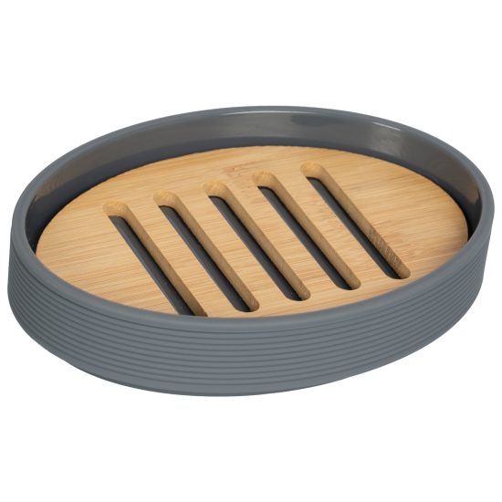 Мыльница Swensa Koi SWP-2415-GRY-04 пластик цвет серый