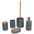 Мыльница Swensa Koi SWP-2415-GRY-04 пластик цвет серый