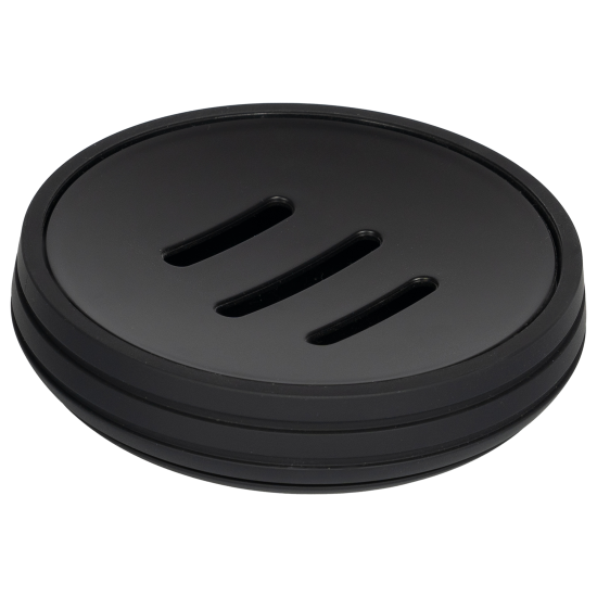 Мыльница Swensa Lago SWP-2410-BLK-04 пластик цвет черный