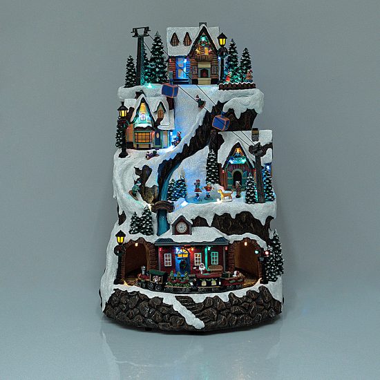 Новогодняя композиция светящаяся Курорт в горах