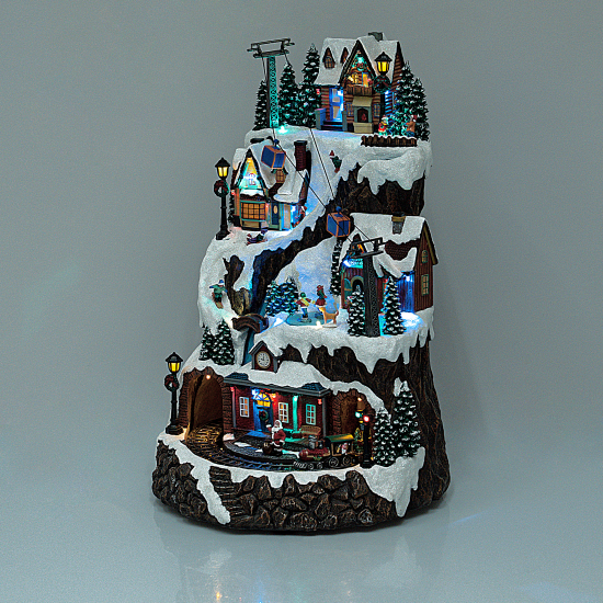 Новогодняя композиция светящаяся Курорт в горах