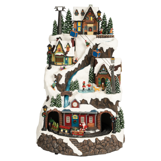 Новогодняя композиция светящаяся Курорт в горах