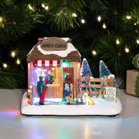 Новогодняя композиция светящаяся Елочный базар