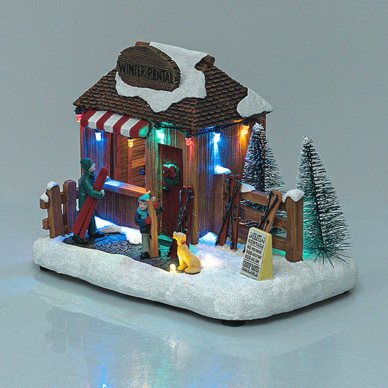 Новогодняя композиция светящаяся Елочный базар