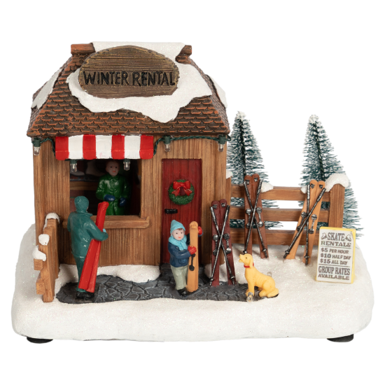 Новогодняя композиция светящаяся Елочный базар