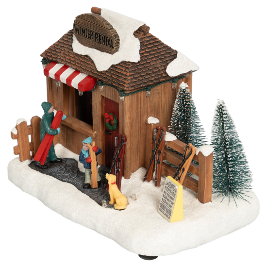 Новогодняя композиция светящаяся Елочный базар