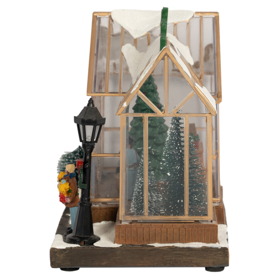 Новогодняя композиция светящаяся Продавец елок