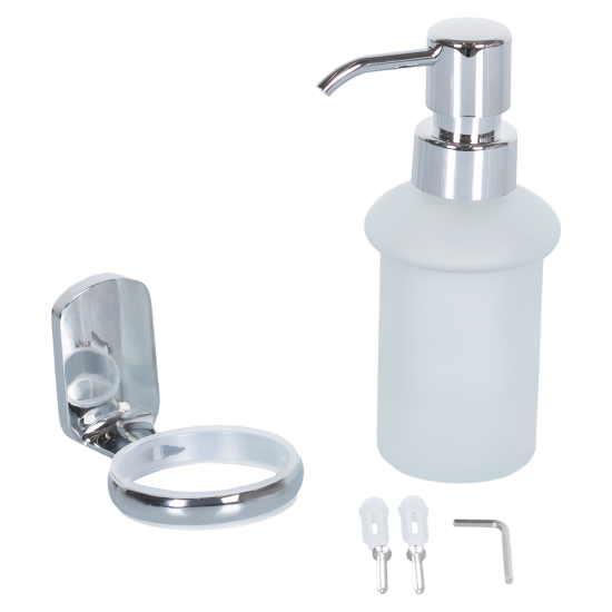 Дозатор для жидкого мыла Swensa Slick SWR-5600-04, подвесной, цвет прозрачный/хром