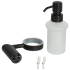 Дозатор для жидкого мыла Swensa Lock SWR-6600-04-BLK, подвесной, цвет прозрачный/черный