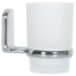 Стакан для зубных щёток Swensa Slick SWR-5600-03, подвесной, стекло/металл, цвет прозрачный/хром