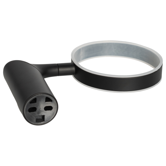 Ёршик для унитаза Swensa Lock SWR-6600-08-BLK, подвесной, цвет прозрачный/черный