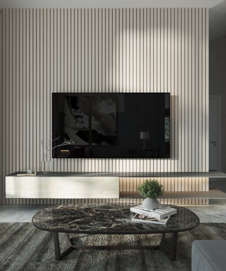 Рейка МДФ под покраску белый 280x4x1.6 см