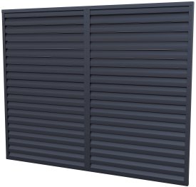 Забор-жалюзи Вершина 2x2.5 м цвет графит