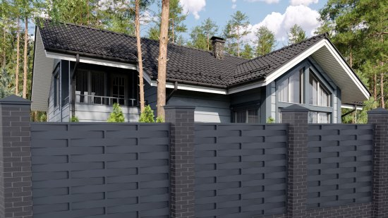 Еврожалюзи Утёс 2.5x2 м RAL 7024 серый