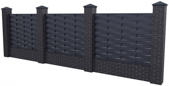 Еврожалюзи Утёс 2.5x2 м RAL 7024 серый