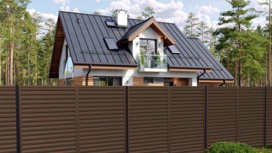 Еврожалюзи Вершина 2.5x2 м RAL 8017 коричневый