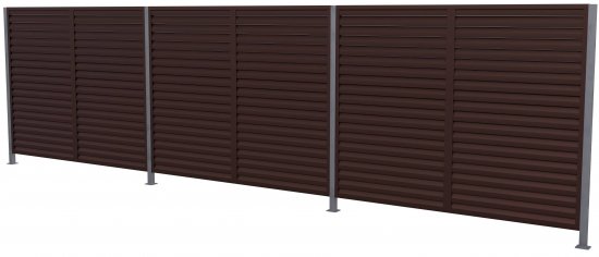 Еврожалюзи Вершина 2.5x2 м RAL 8017 коричневый