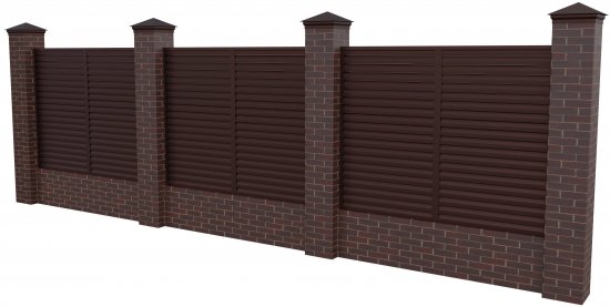 Еврожалюзи Вершина 2.5x2 м RAL 8017 коричневый