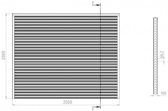 Еврожалюзи двусторонний Кавказ 2.5x2 м RAL 8017 коричневый/бежевый