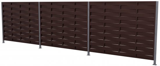 Еврожалюзи Утес 2x2.5 м RAL 8017 коричневый