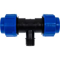 Компрессионный тройник для ПЭ труб LAMMIN Lm34013251525