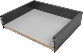 Ящик выдвижной Flowbox 40x10.4x30 см сталь/ЛДСП цвет антрацит