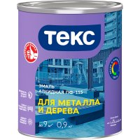 Алкидная эмаль для металла и дерева Текс ОПТИМУМ