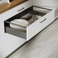 Ящик выдвижной Flowbox 76.8x18.92x50.44 см сталь/ЛДСП цвет антрацит