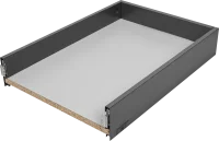 Ящик выдвижной Flowbox 40x10.4x50 см сталь/ЛДСП цвет антрацит