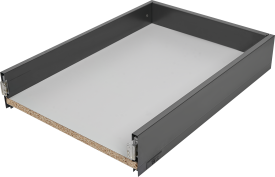 Ящик выдвижной Flowbox 40x10.4x50 см сталь/ЛДСП цвет антрацит
