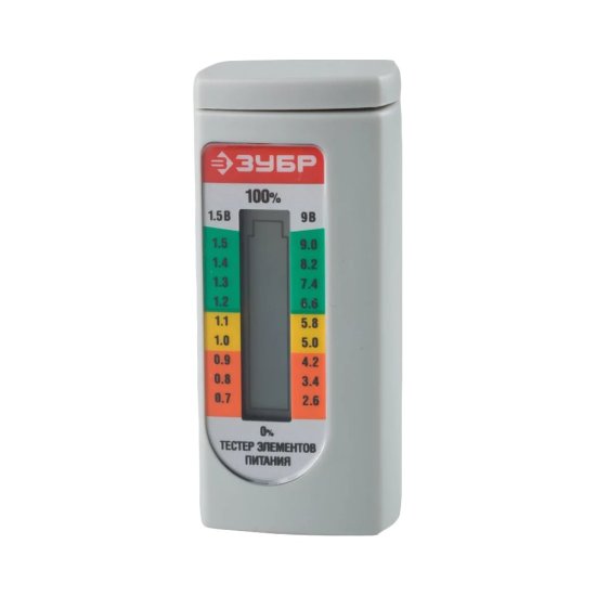 Тестер уровня заряда батарей для элементов питания ЗУБР 59260
