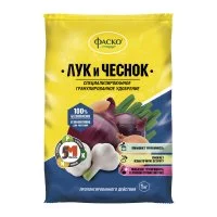 Удобрение минеральное сухое для лука и чеснока гранулированное 5М Фаско 1 кг