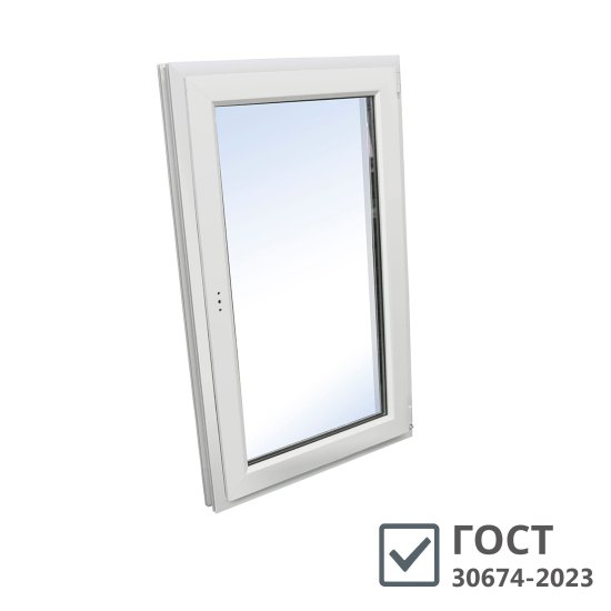 Пластиковое окно VEKA WHS Halo 60 900х600 мм 1 створка правая поворотно-откидная однокамерное